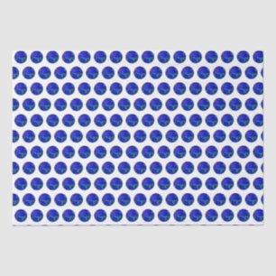 Papier Mousseline Bleu Polka Dot Pelouse Bowles,