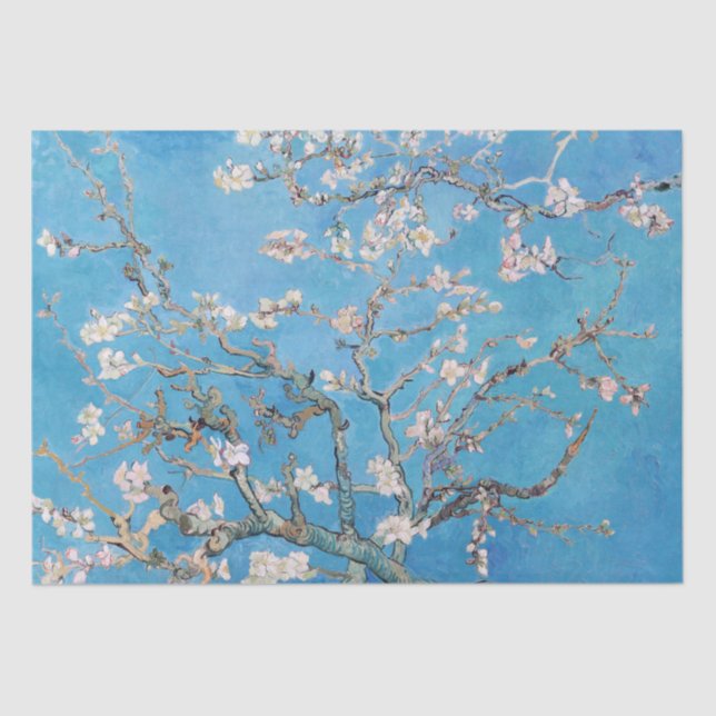 Papier Mousseline Bleu Vincent van Gogh Art Peinture (Recto)