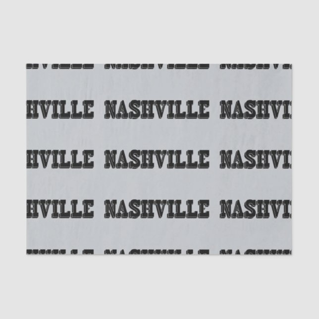 Papier Mousseline Bloc de noir de Nashville (Recto)