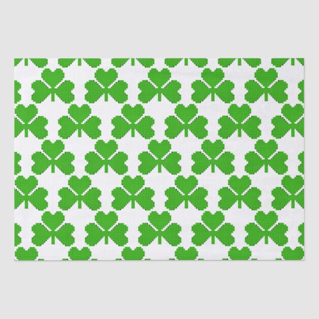 Papier Mousseline Blocs de construction shamrock Dessin (Recto)