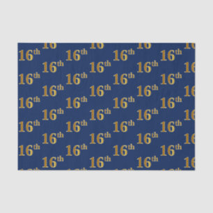 Papier Mousseline Blue, Faux Gold 16e (seizième) événement