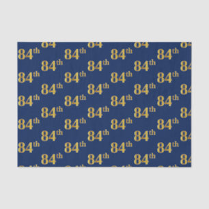 Papier Mousseline Blue, Faux Gold 84e (Quatre-vingt-quatrième)