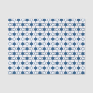 Papier Mousseline Blue Hanoukka Étoiles De David Holiday Enveloppeme