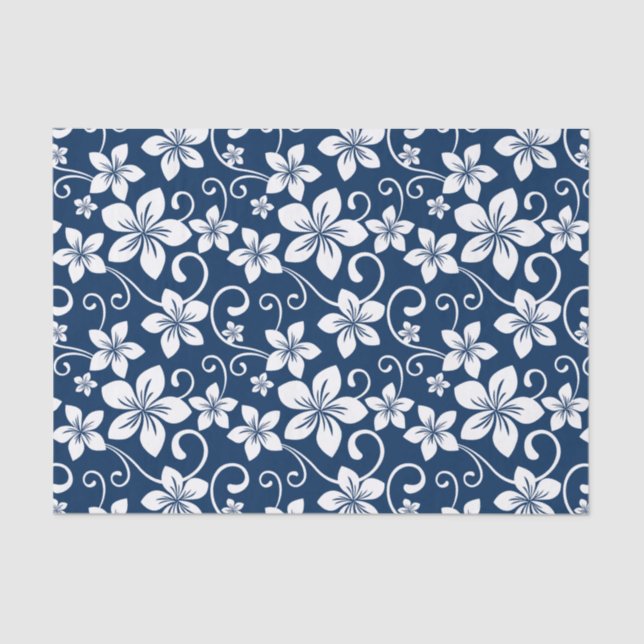 PAPIER MOUSSELINE BLUE HAWAII (MARINE) (Recto)