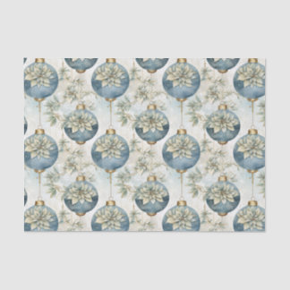 Papier Mousseline Blue Majesty Elegant Bleu Or Splendor Noël