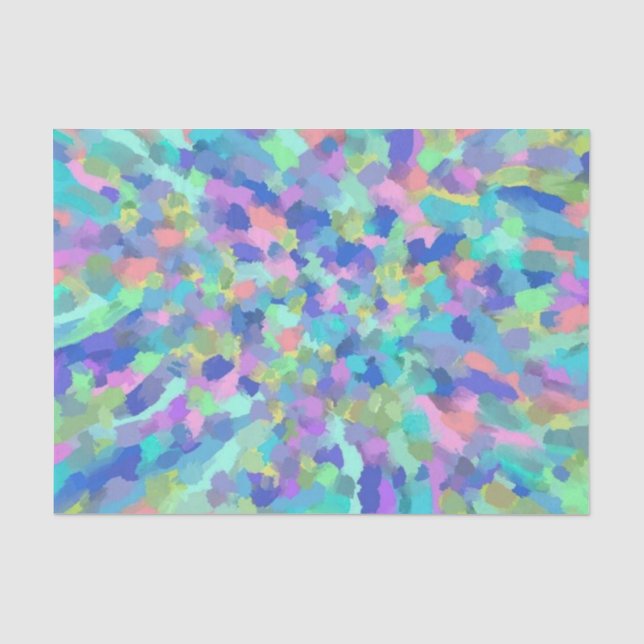 Papier Mousseline Blue Pastel (Recto)