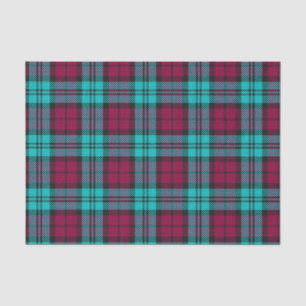 Papier Mousseline Blue Red Campbell Tartan Blackwatch Plaid