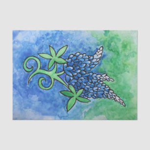 Papier Mousseline Bluebonnets du Texas