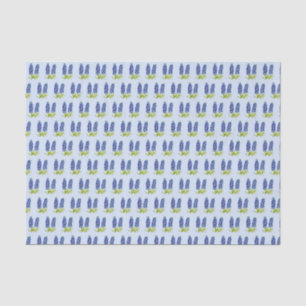 Papier Mousseline Bluebonnets Texas Floral Fleur sauvage Aquarelle T