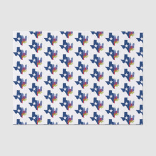 Papier Mousseline Bluebonnets Texas Flowers Fleur sauvage Aquarelle
