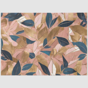 Papier Mousseline Blush Pink Gold Boho Collection Feuille populaire