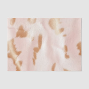 Papier Mousseline Blush Rose Tan Southwest Faux Cowhal
