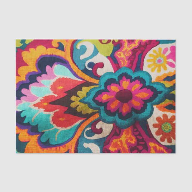 Papier Mousseline BOHEMIA 4 papier découpage de style boho éblouissa (Recto)