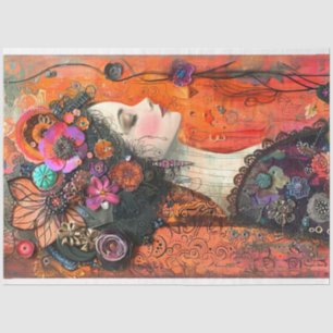 Papier Mousseline Bohemia Tapestry Hippie Decoupage