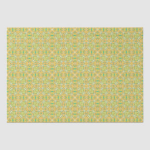 Papier Mousseline Boho arabe Elégant géométrique Marocain Yello Gree