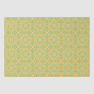 Papier Mousseline Boho arabe Elégant géométrique Marocain Yello Gree