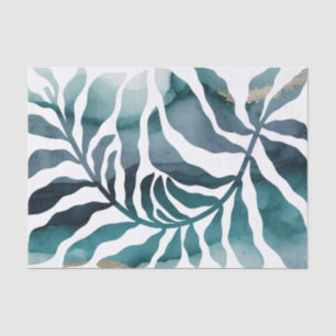 Papier Mousseline Boho Botanique Kelp Monogramme Aquarelle Matisse