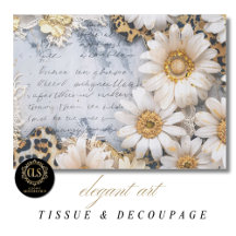 Boho Chic Tournesol Fleurs Découpage