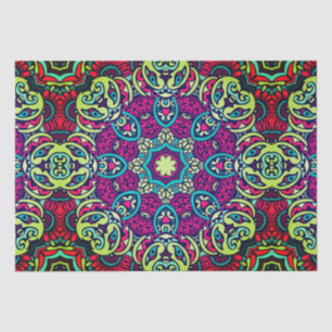 Papier Mousseline Boho design Mandala Tissue Paper
