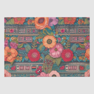 Papier Mousseline Boho Floral Whimsical