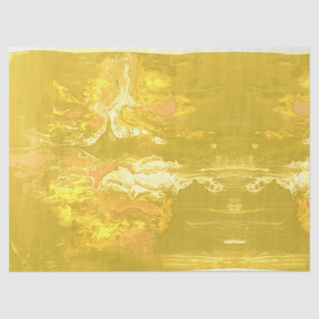 Papier Mousseline Boho gai vers le sud-ouest Pou liquide acrylique (Recto)