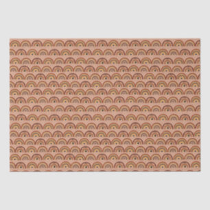 Papier Mousseline Boho Mystic Eye Rainbow Tan Arrière - plan