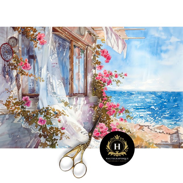 Papier Mousseline Boho Rose Dreamcatcher Découpage côtière (Créateur téléchargé)