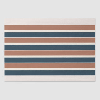 Papier Mousseline Boho Rustic et Navy Stripes