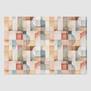 Papier Mousseline Boho Watercolor Art Abstrait