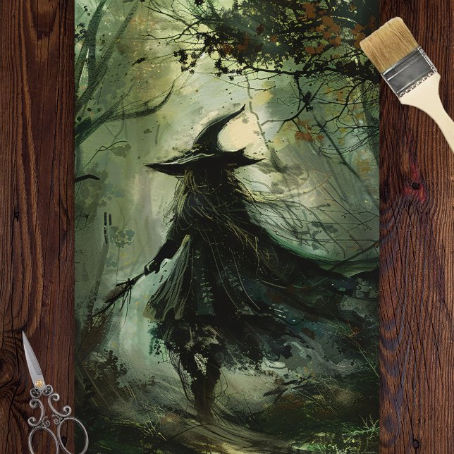 Papier Mousseline Bois Halloween Découpage (Créateur téléchargé)
