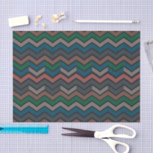 Papier Mousseline Bois sombre Terre Zigzag Chevron