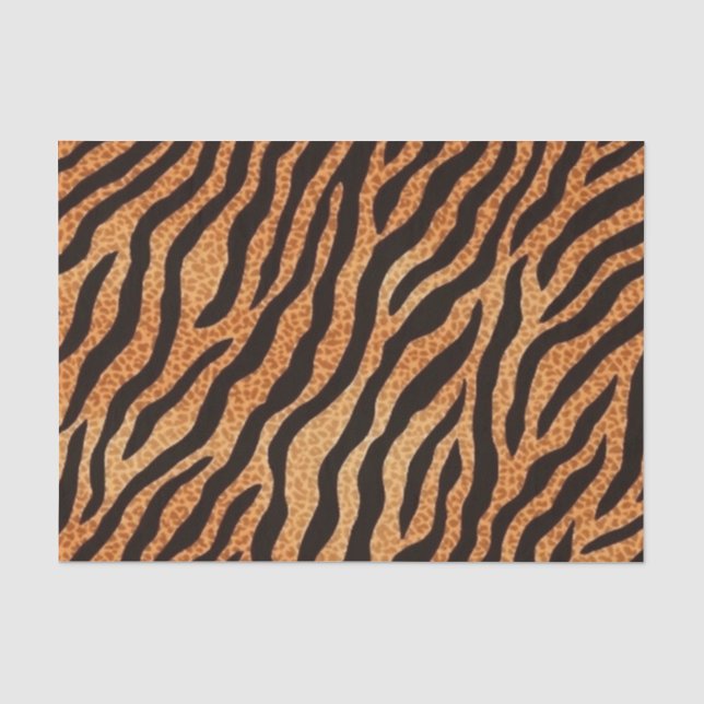 Papier Mousseline Boisson Motif poster de animal Tiger Stripes (Recto)