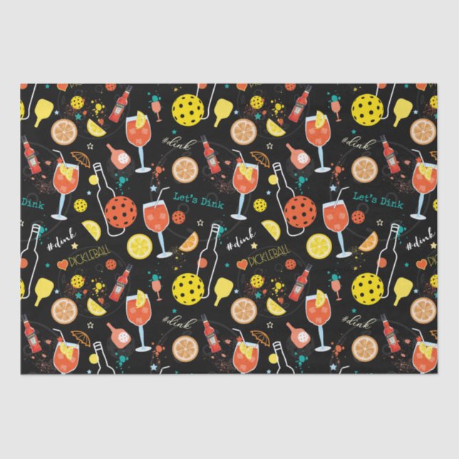 Papier Mousseline Boissons de boisson et de 🍾 🥂 - pickball  (Recto)
