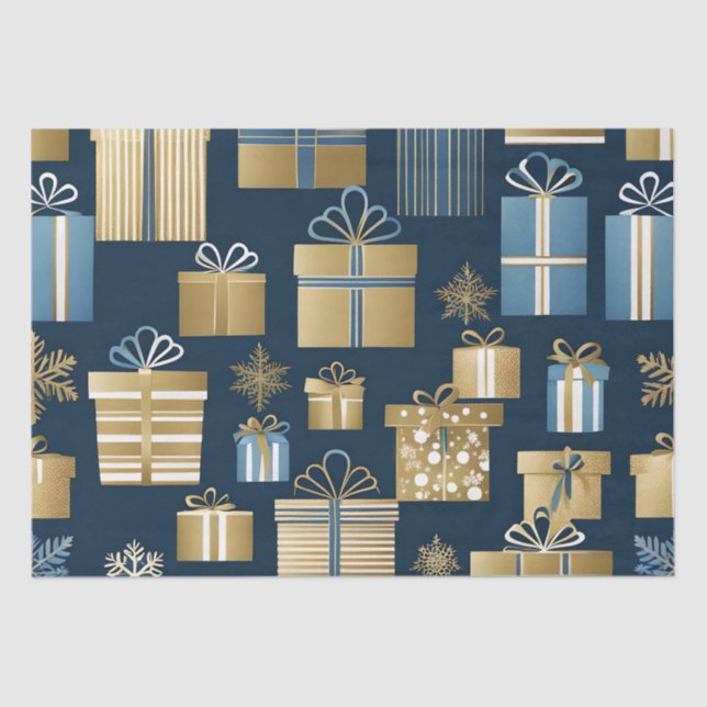 Papier Mousseline boîte de noël papier de tissu (Recto)