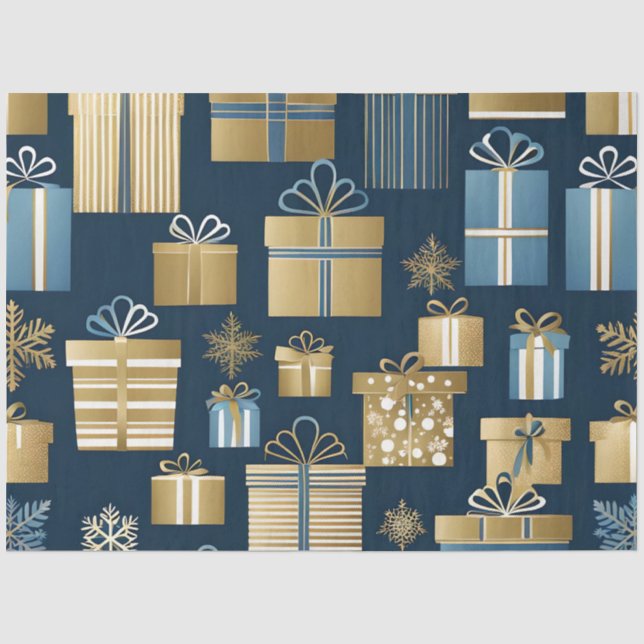 Papier Mousseline boîte de noël papier de tissu (Recto)