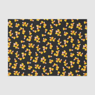Papier Mousseline bonbon motif de maïs Halloween emballage cadeau