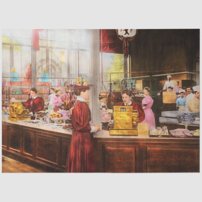 Papier Mousseline Bonbons - Magasin - L'avenir du chocolat 1895 (Recto)