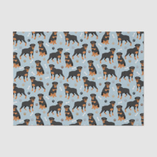 Papier Mousseline Bones et pattes de chien Rottweiler