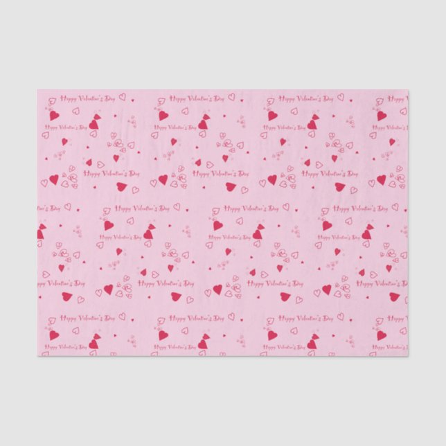 Papier Mousseline Bonne Saint Valentin (Recto)