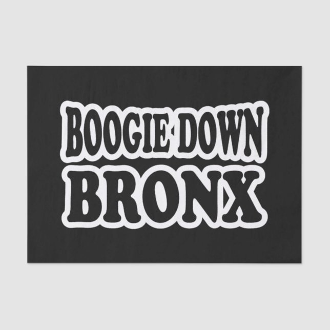 Papier Mousseline Boogie vers le bas Bronx, NYC (Recto)