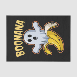 Papier Mousseline Boonana Cute Ghost Banana Halloween