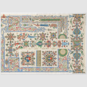 Papier Mousseline Bordures d'art populaire décoratif & Découpage mot