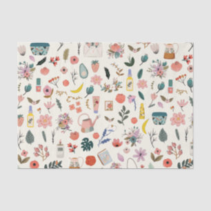 Papier Mousseline Botanique Bio Beauté Nature Motif