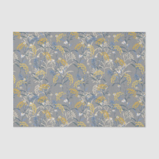 Papier Mousseline Botanique de marguerite Floral Jaune & Mariage ble