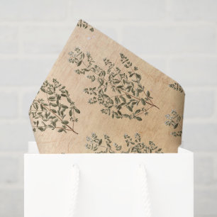 Papier Mousseline Botanique vintage