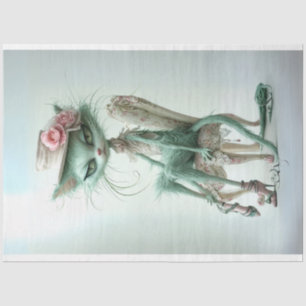 Papier Mousseline Bouche de fourrure de Whimsical - Découpage de cha