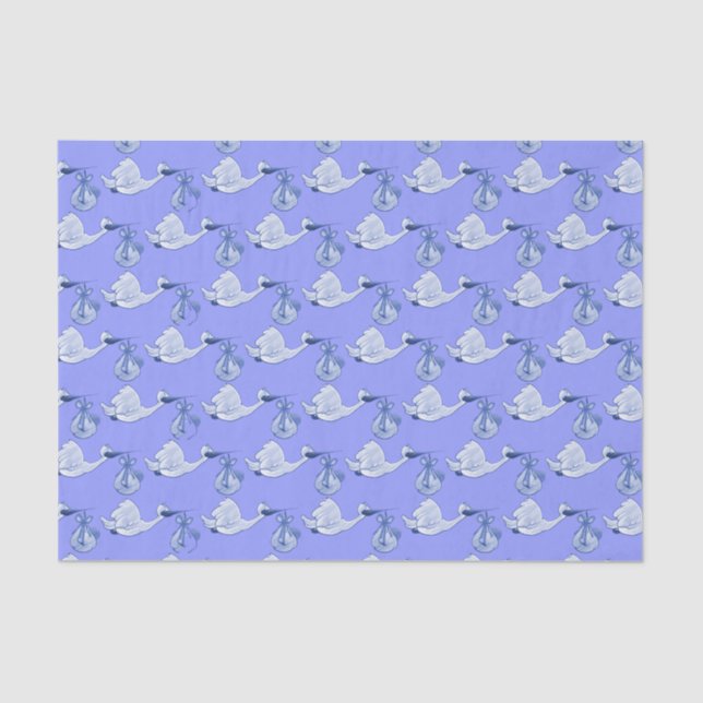 Papier Mousseline Bouche livrant bébé garçon (Recto)