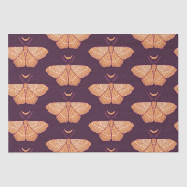 Papier Mousseline Bouche Lune Purple Insecte magique (Recto)