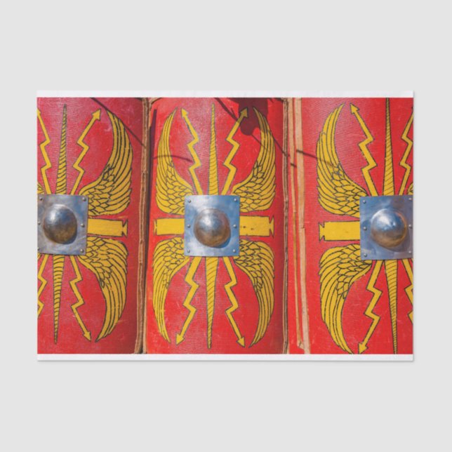 Papier Mousseline Bouclier militaire romain - Scutum (Recto)