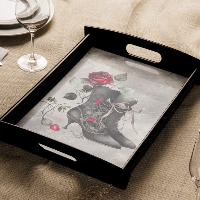 Papier Mousseline Boudoir | Boites de Roses Rouge Victorienne Antiqu (Créateur téléchargé)